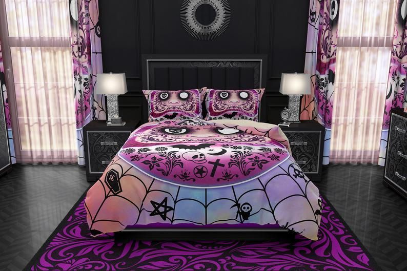 Pastel Goth Bedding Set