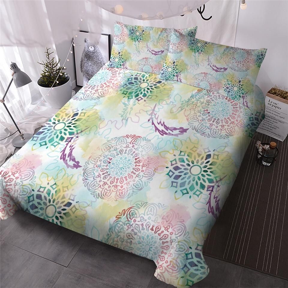 Pastel Mandalas Bedding Set