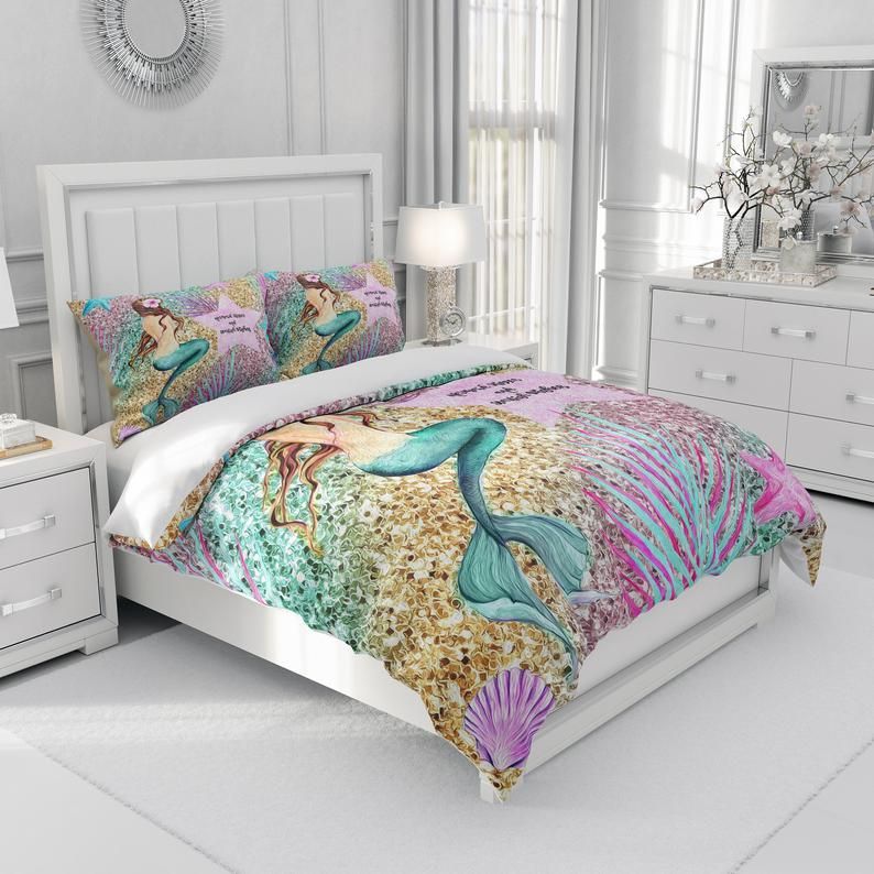 Pastel Mermaid Bedding Set