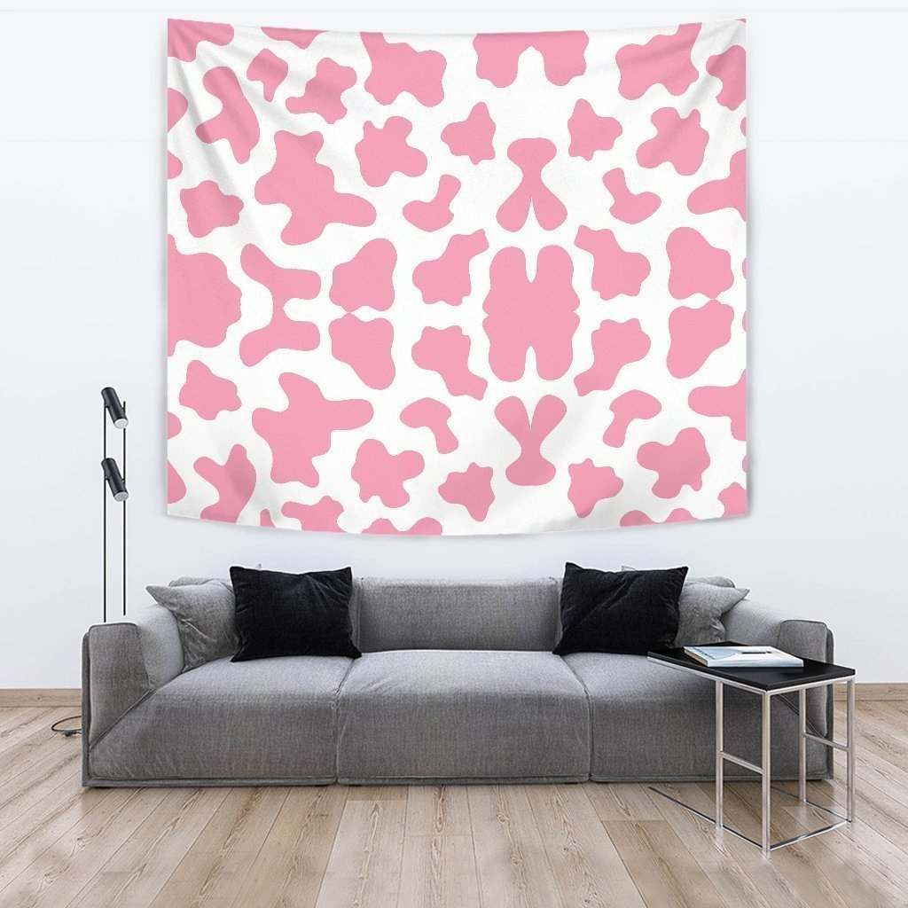 Pastel Pink And White Cow CL17100101MDT Tapestry