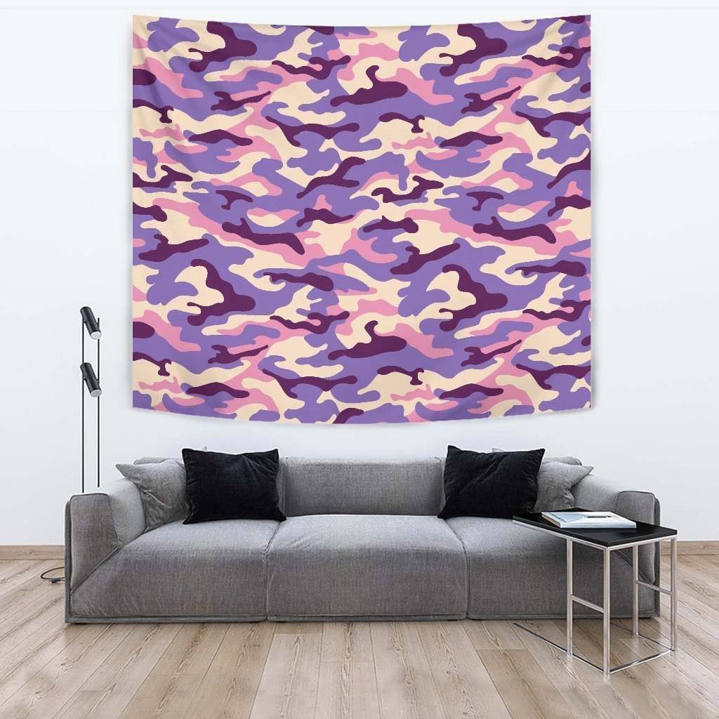 Pastel Purple Camouflage CL17100102MDT Tapestry