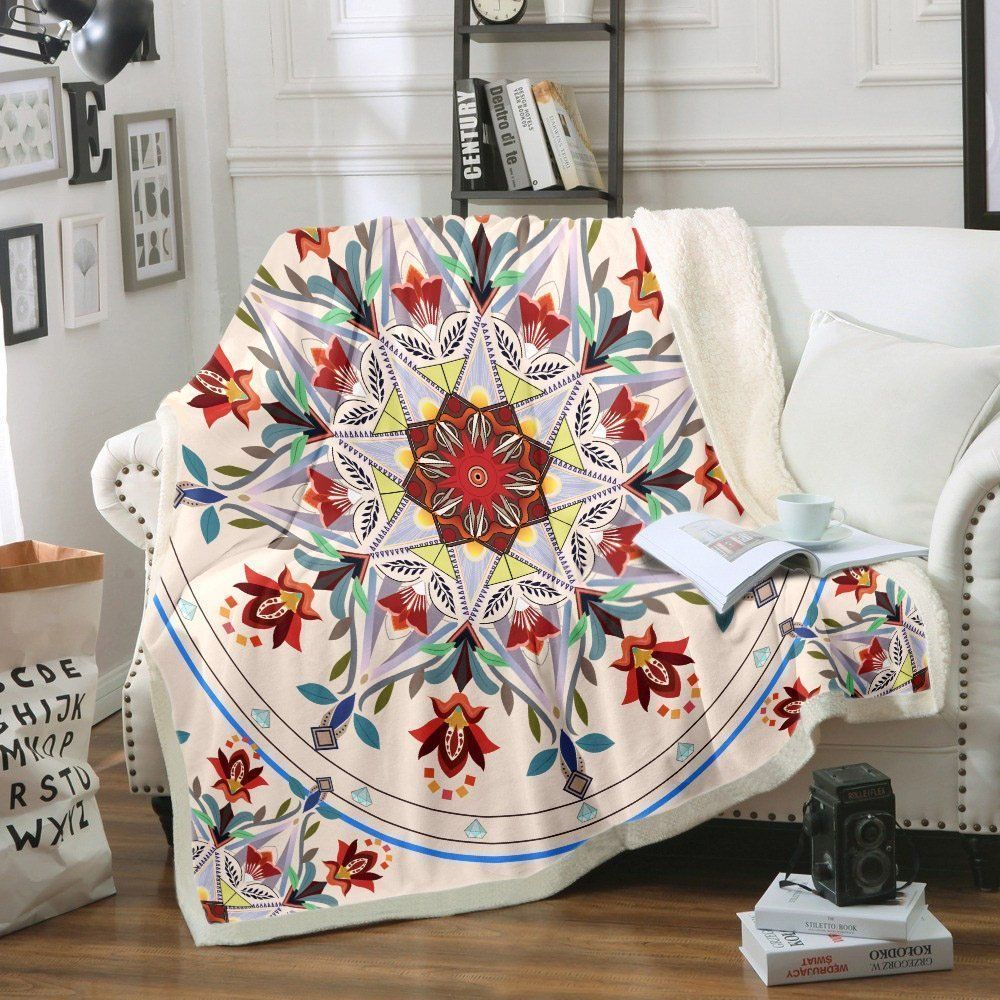 Pattern 06 Sherpa Fleece Blanket