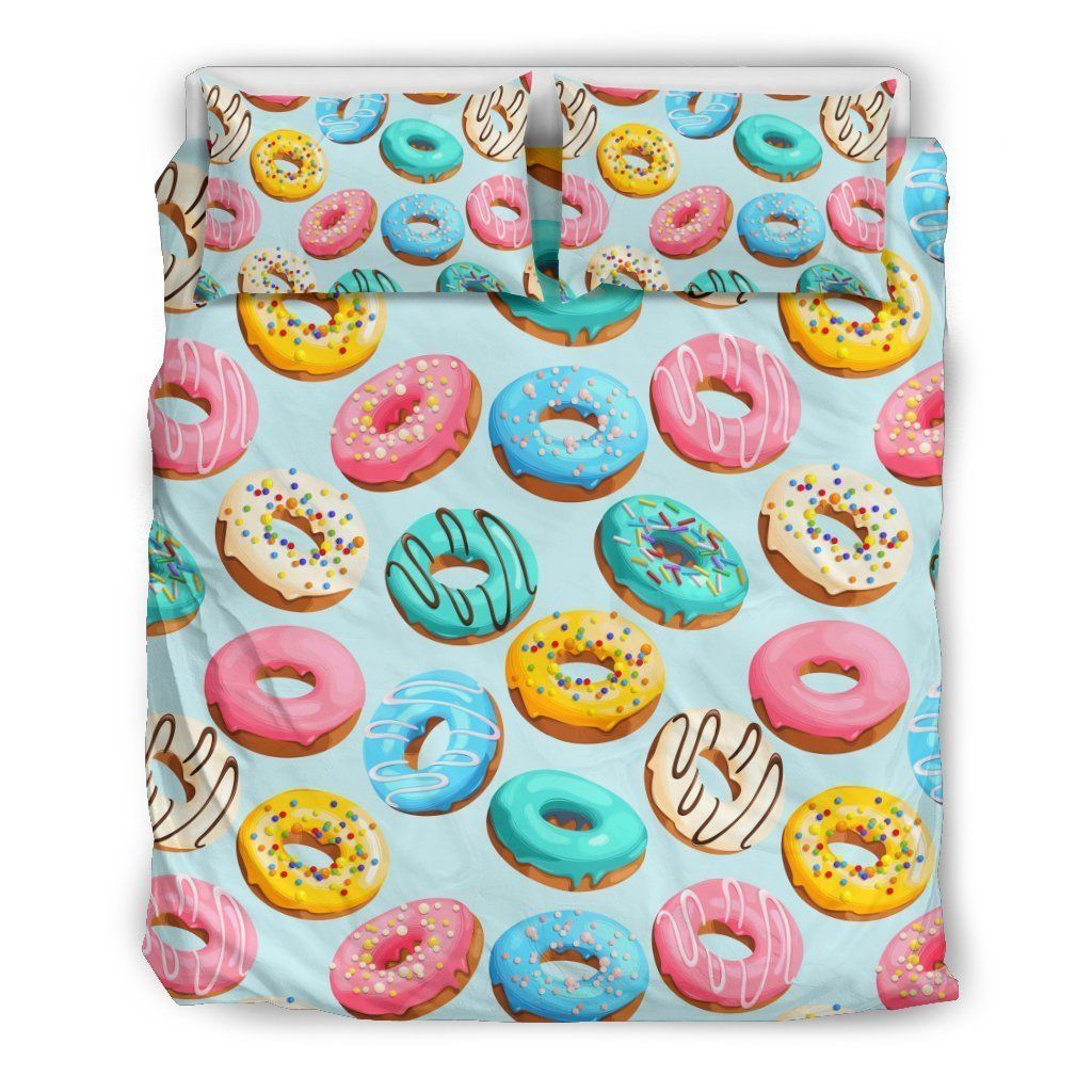 Pattern Print Colorful Donut Cool Design Comfortable Bedding Set