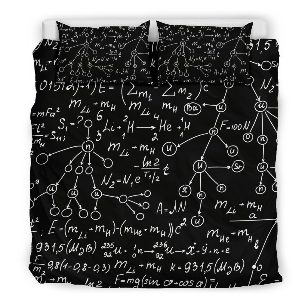 Pattern Print Math Cool Design Comfortable Bedding Set