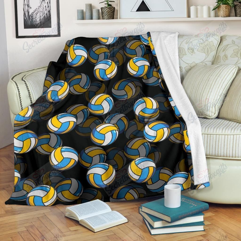Pattern Volleyball Fleece Blanket
