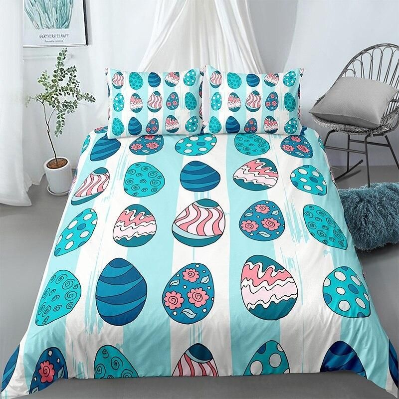 Patterned Easter Eggs Bedding Set