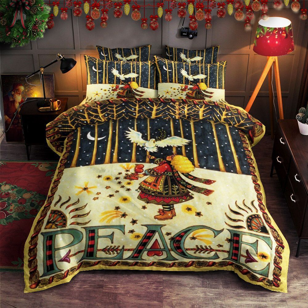 Peace Bird And Kid Bedding Set