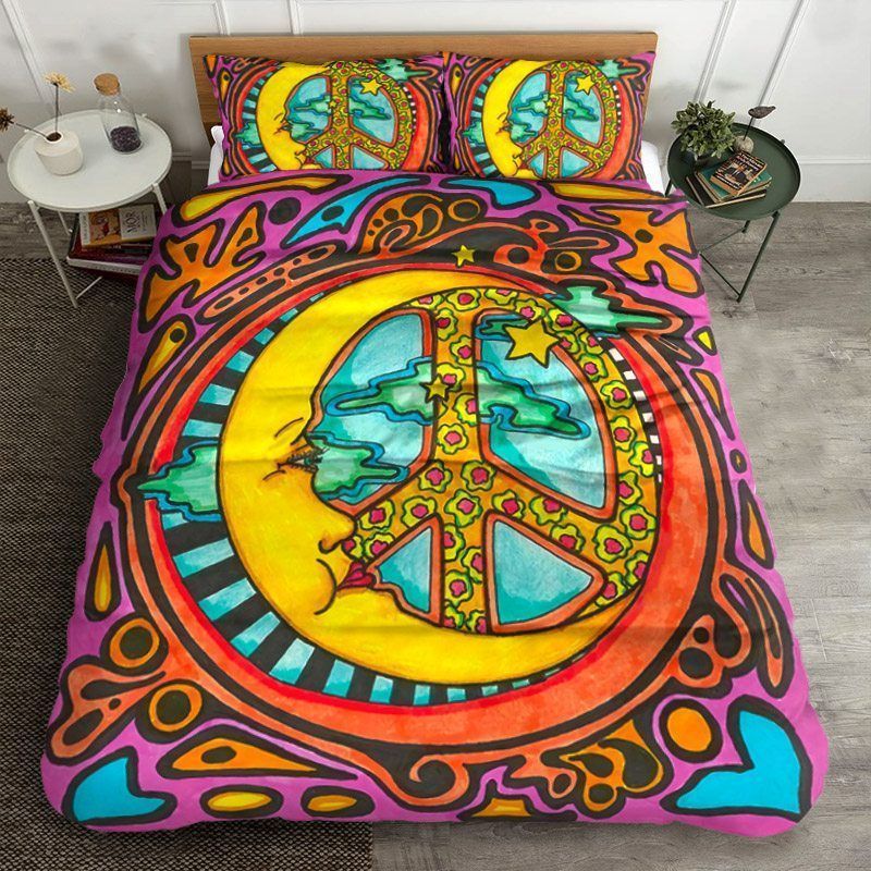 Peace Hippie Sun Bedding Set