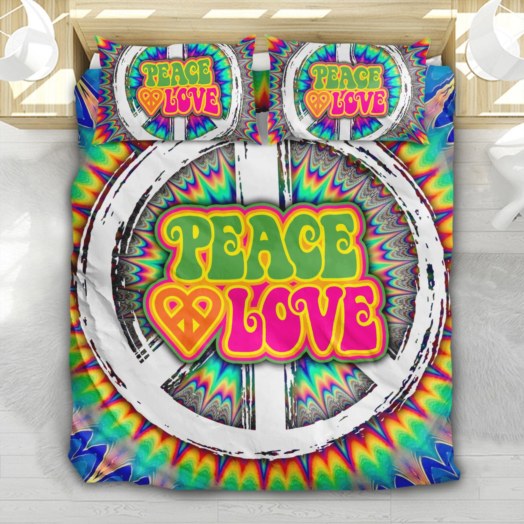 Peace Love Mandala Bedding Set