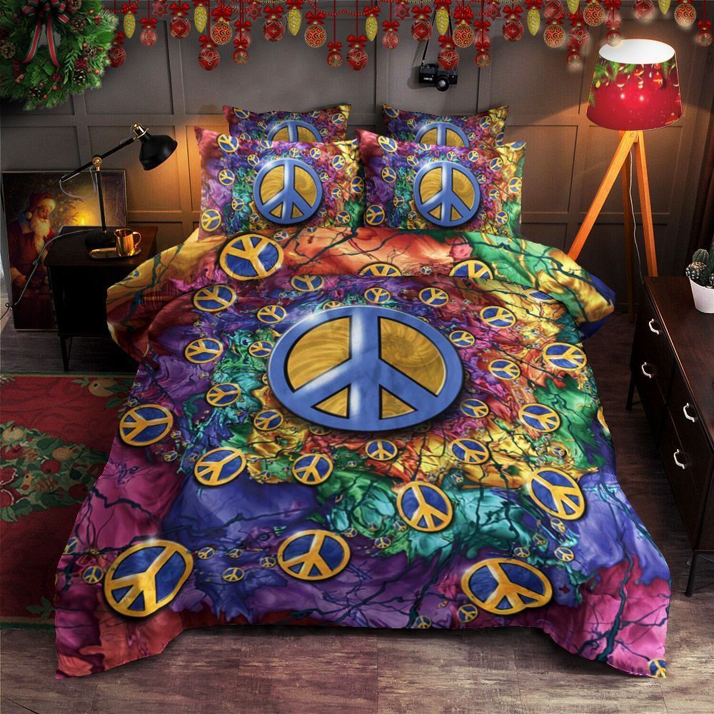 Peace Loving Hippies Bedding Set