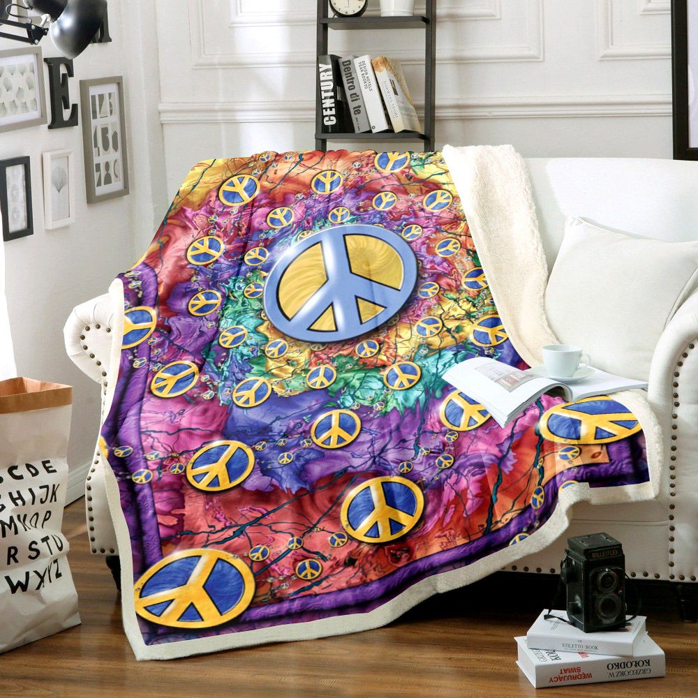 Peace Loving Hippies Sherpa Fleece