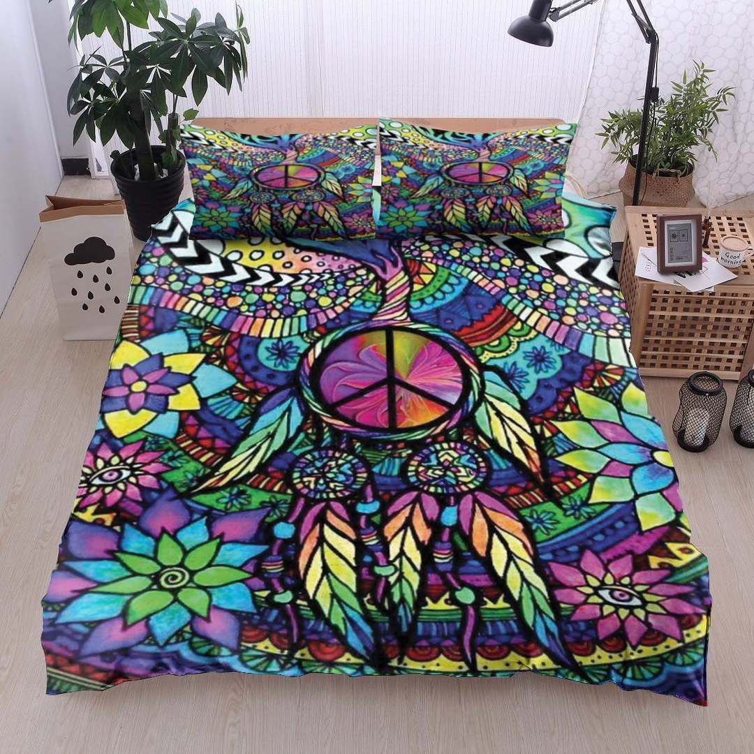 Peace Symbols Dreamcatcher Bedding Set