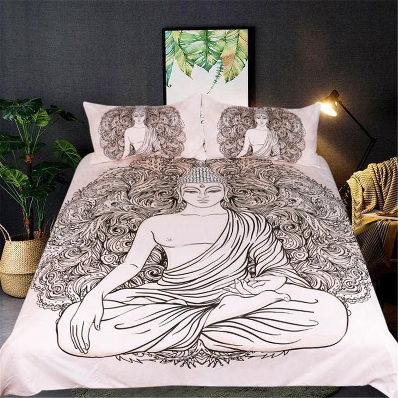 Peaceful Meditating Buddha Bedding Set