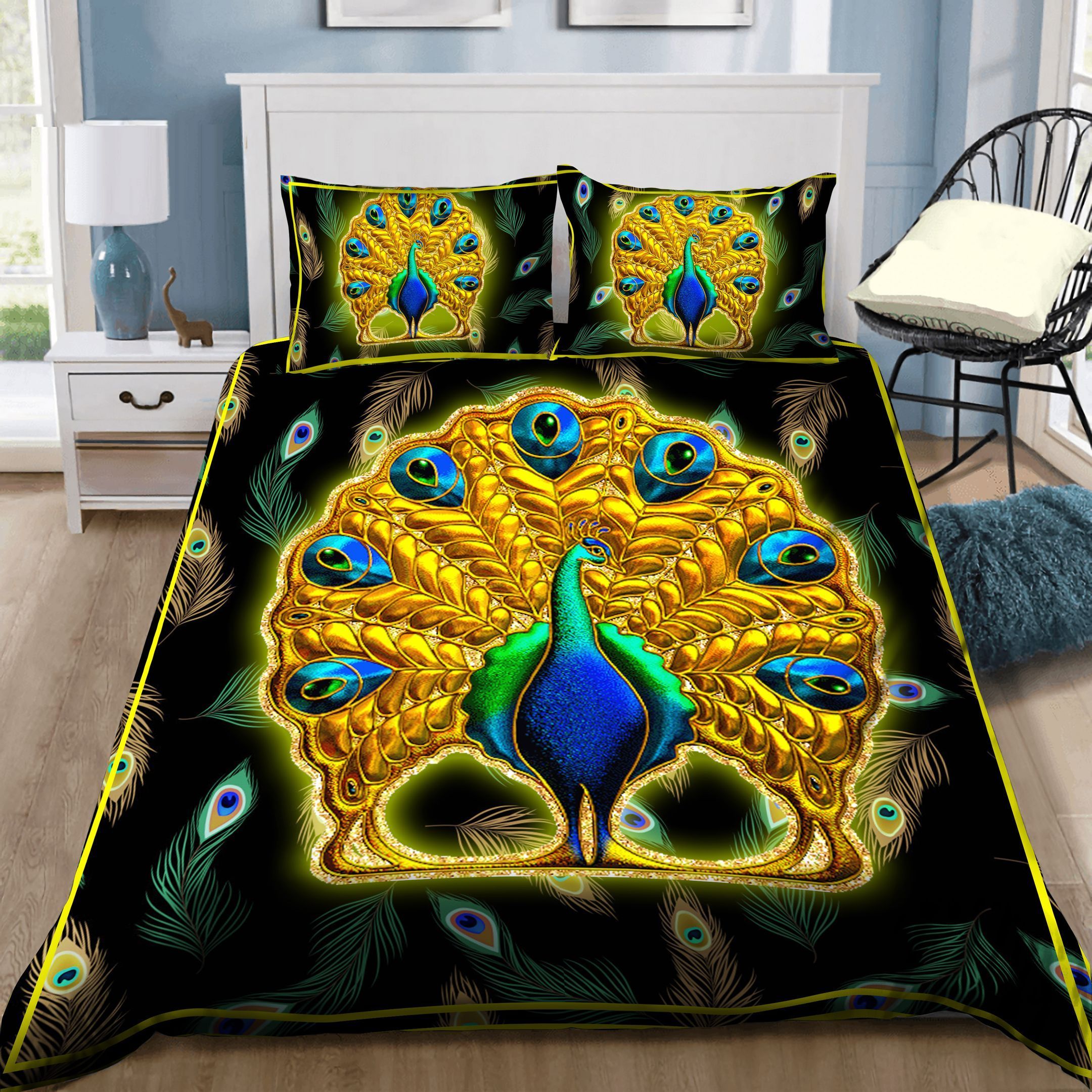 Peacock Bedding Set