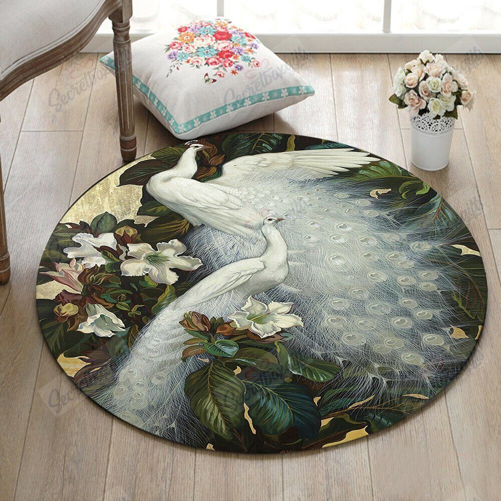 Peacock Round Carpet