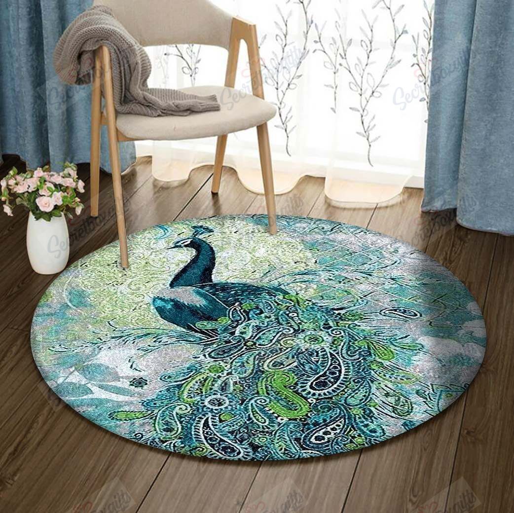 Peacock Round Carpet