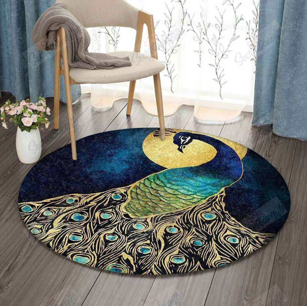 Peacock Round Carpet