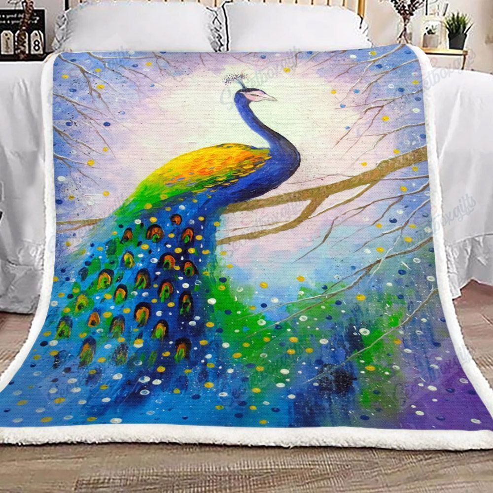 Peacock Art Fleece Blanket