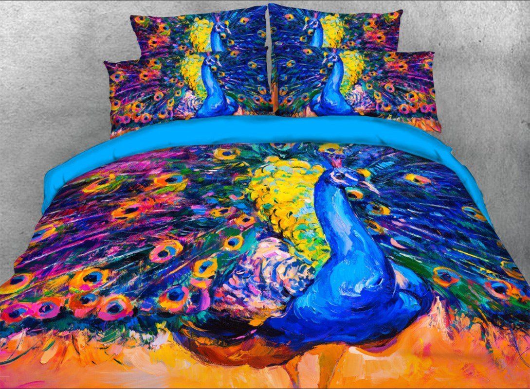 Peacock Bedding Set