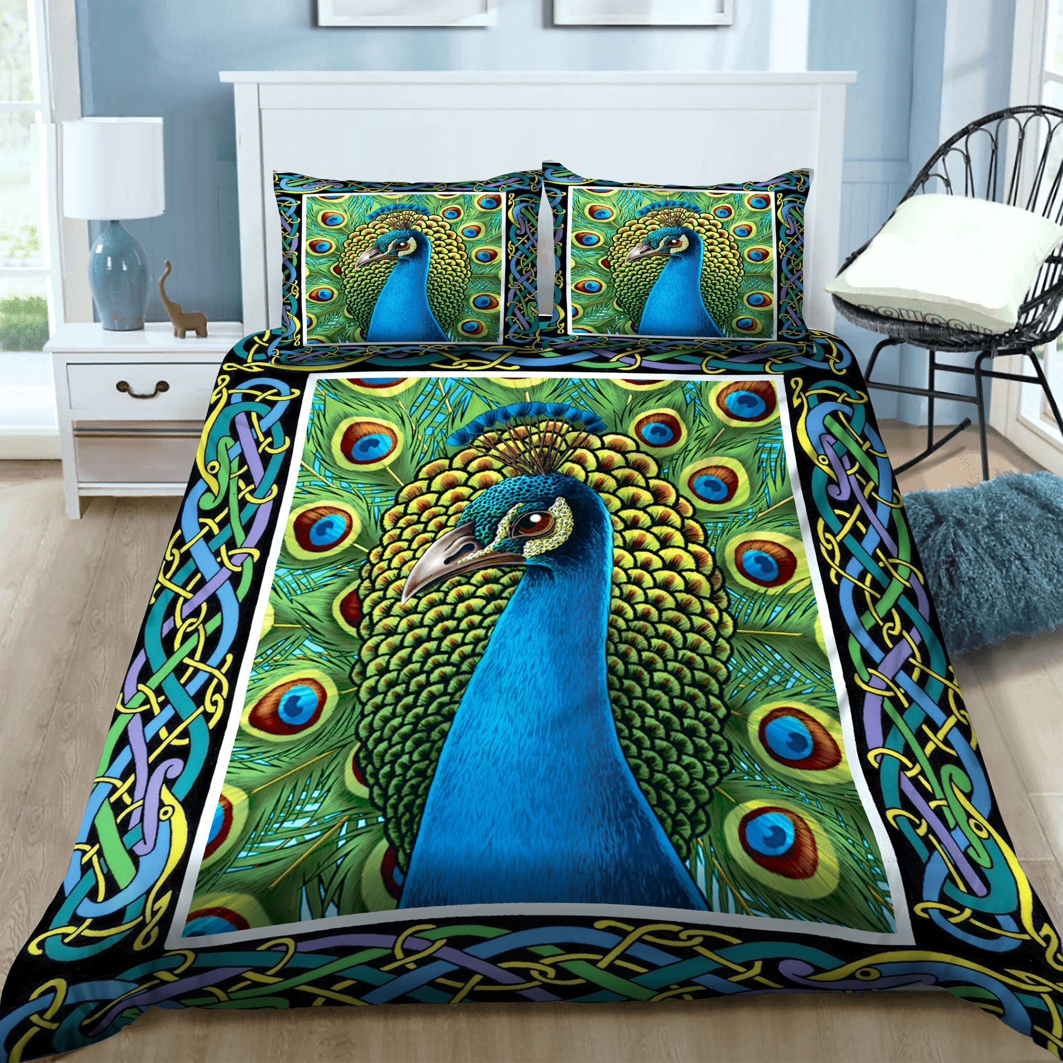 Peacock Bird Bedding Set