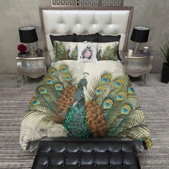Peacock Bedding Set