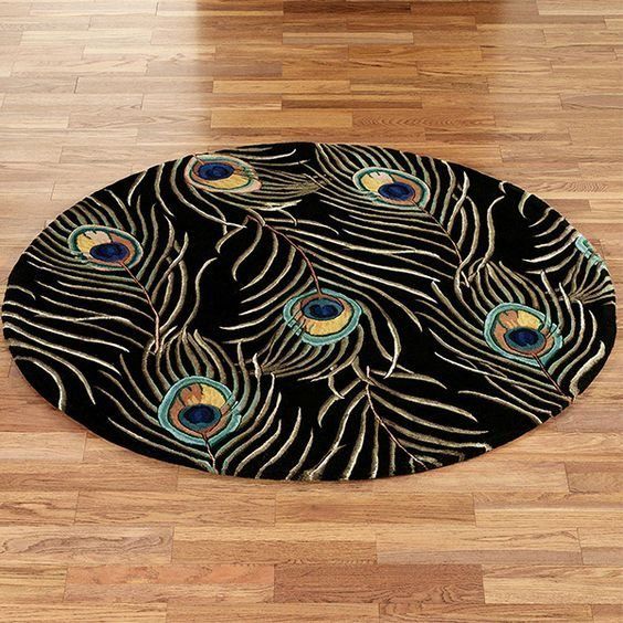 Peacock Round Carpet