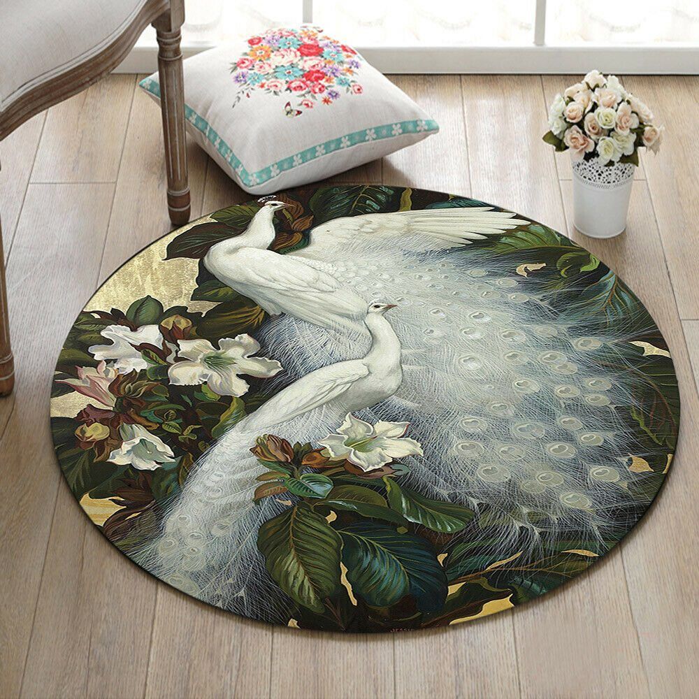 Peacock Round Carpet