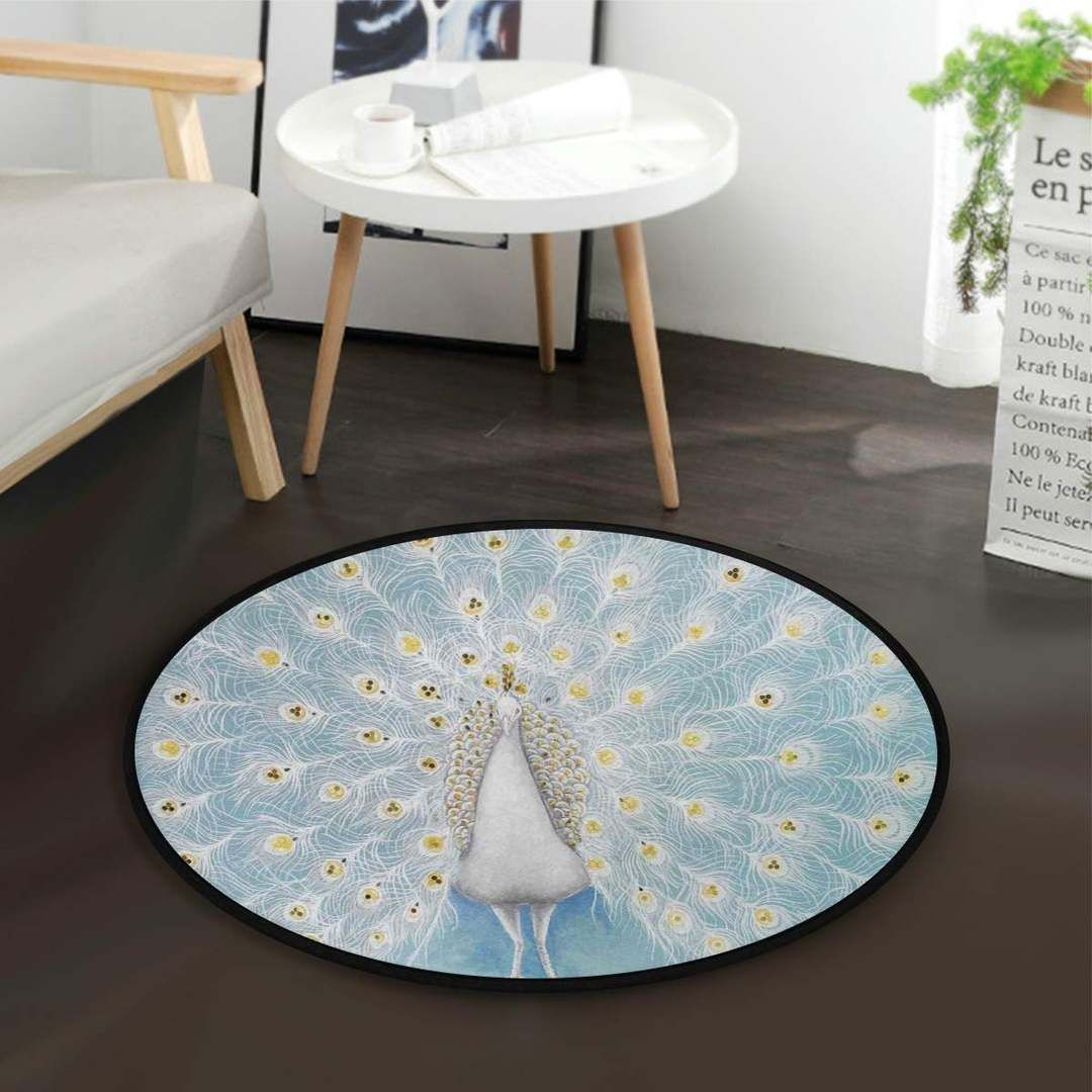 Peacock Round Carpet