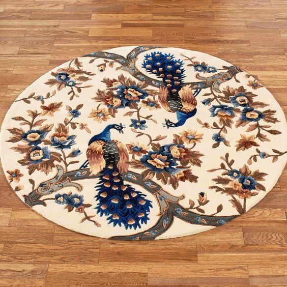 Peacock Round Carpet