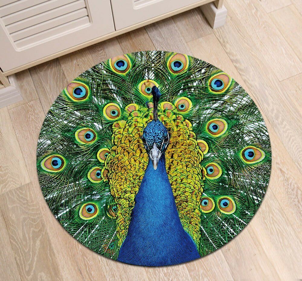 Peacock Round Carpet