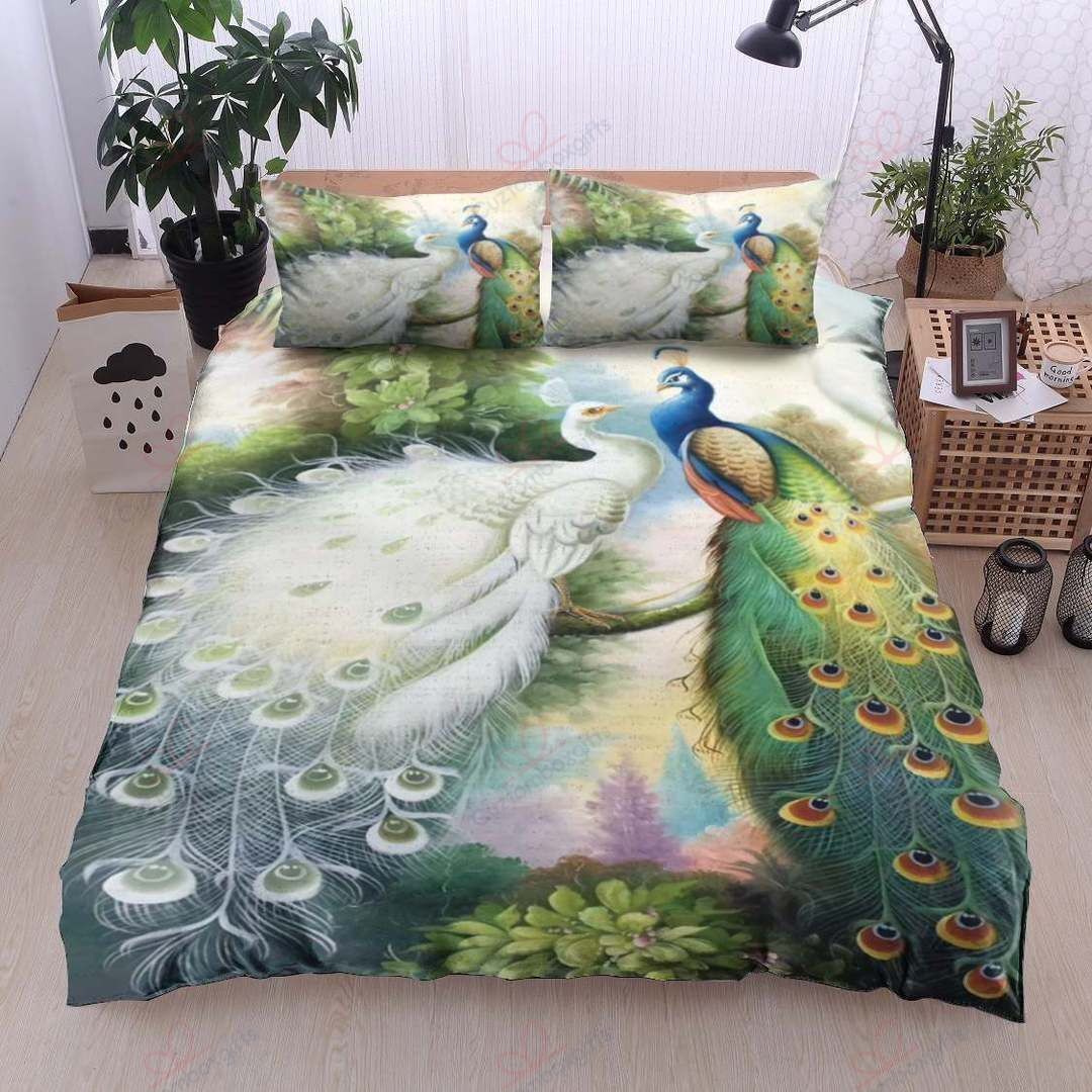 Peacock Couple Bedding Set