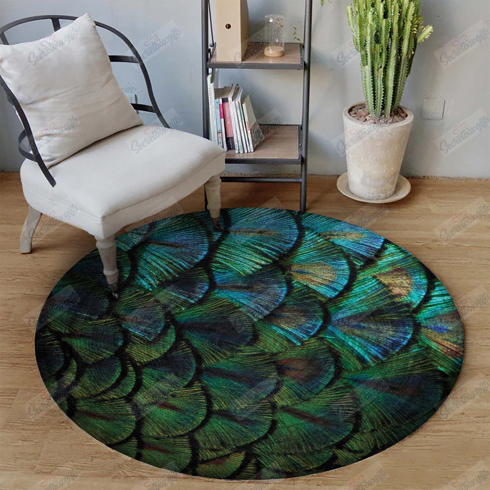 Peacock Round Carpet
