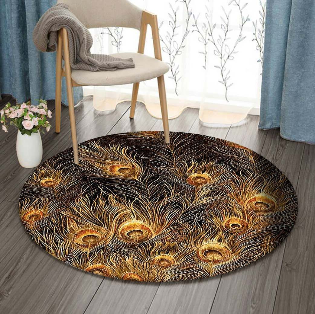 Peacock Round Carpet