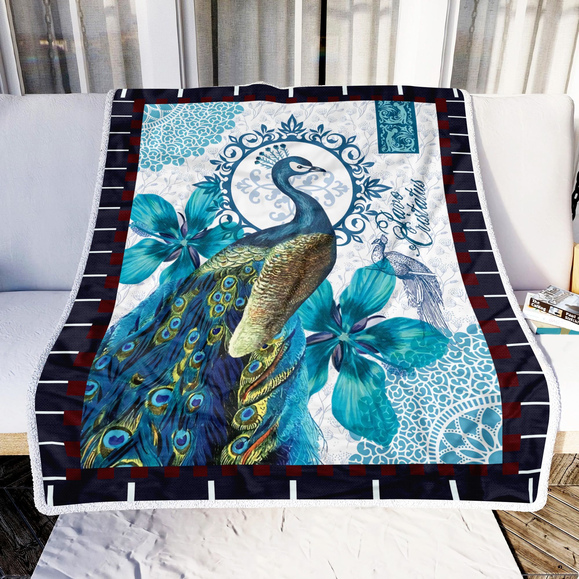 Peacock Fleece Blanket