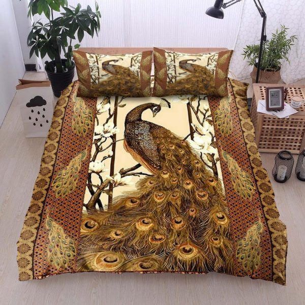 Peacock Old Picture Bedding Set