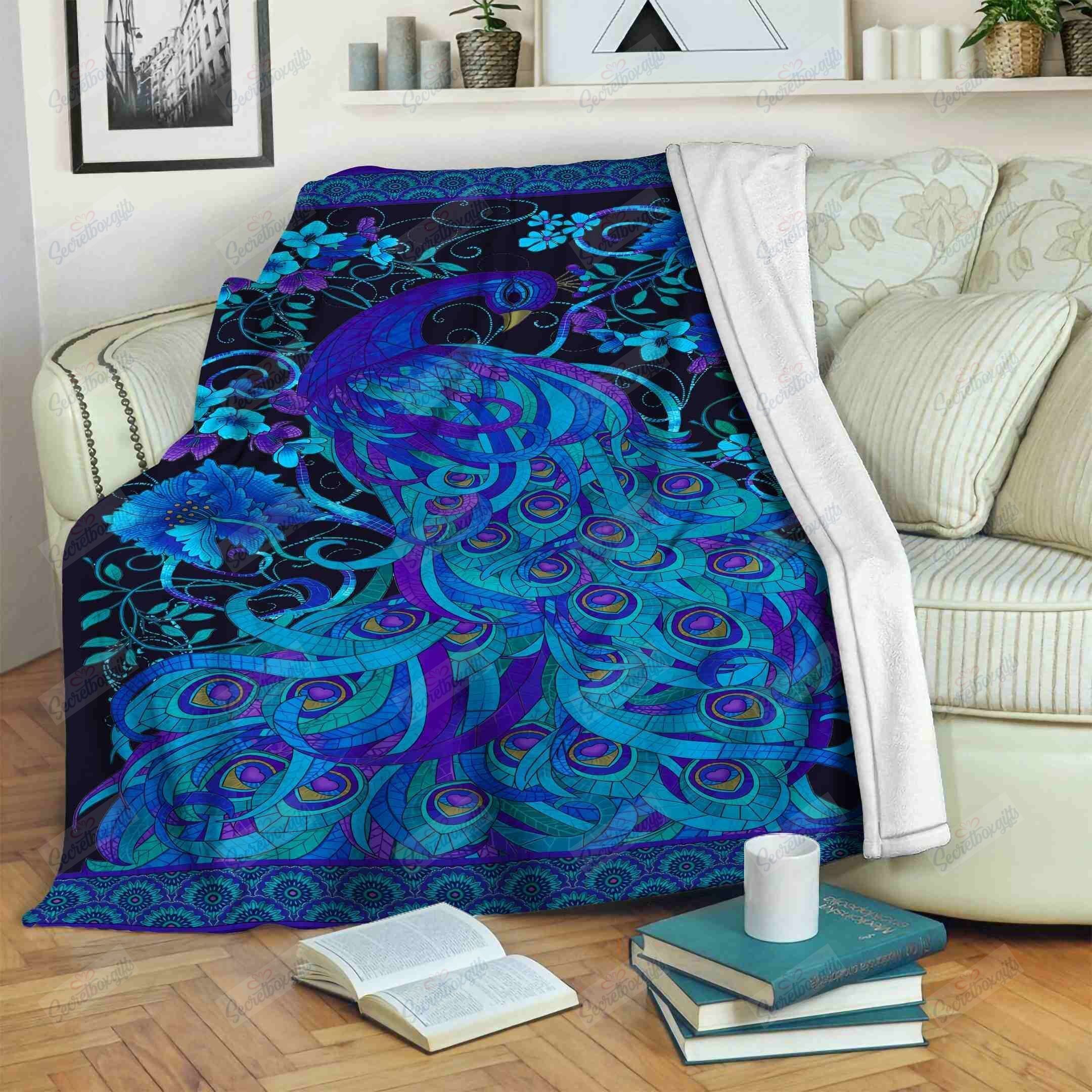 Peacock Unique Fleece Blanket