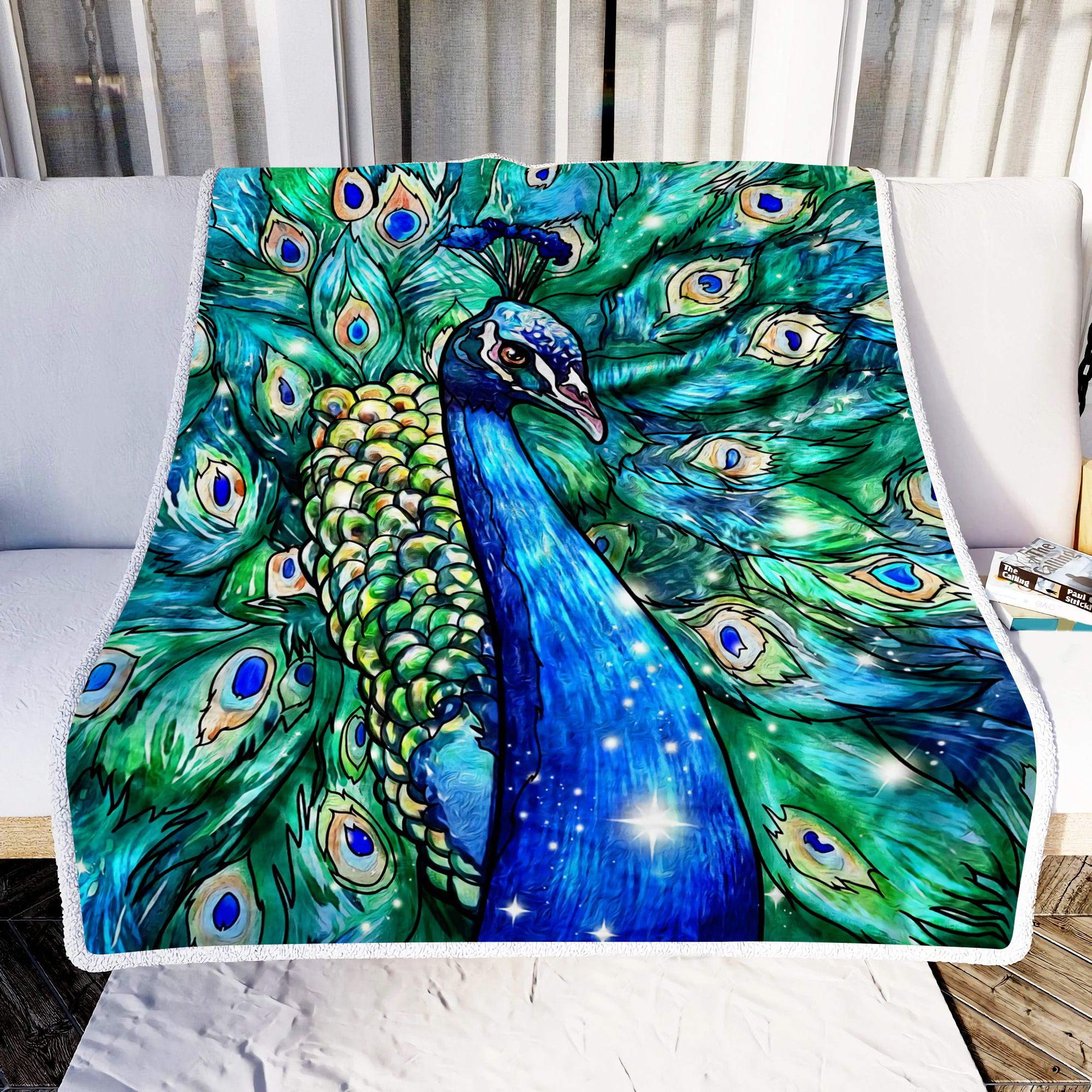 Peacocks Art Fleece Blanket