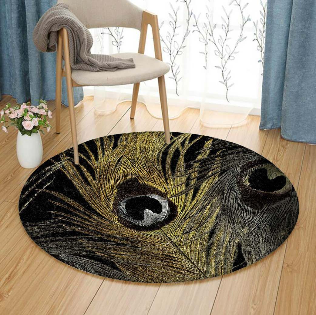 Peafowl Round Carpet