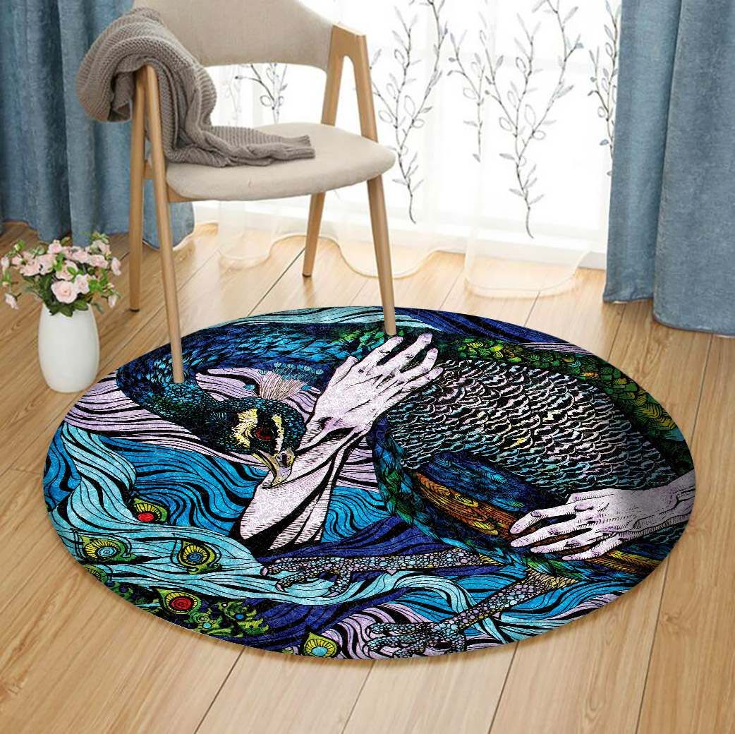 Peafowl Round Carpet