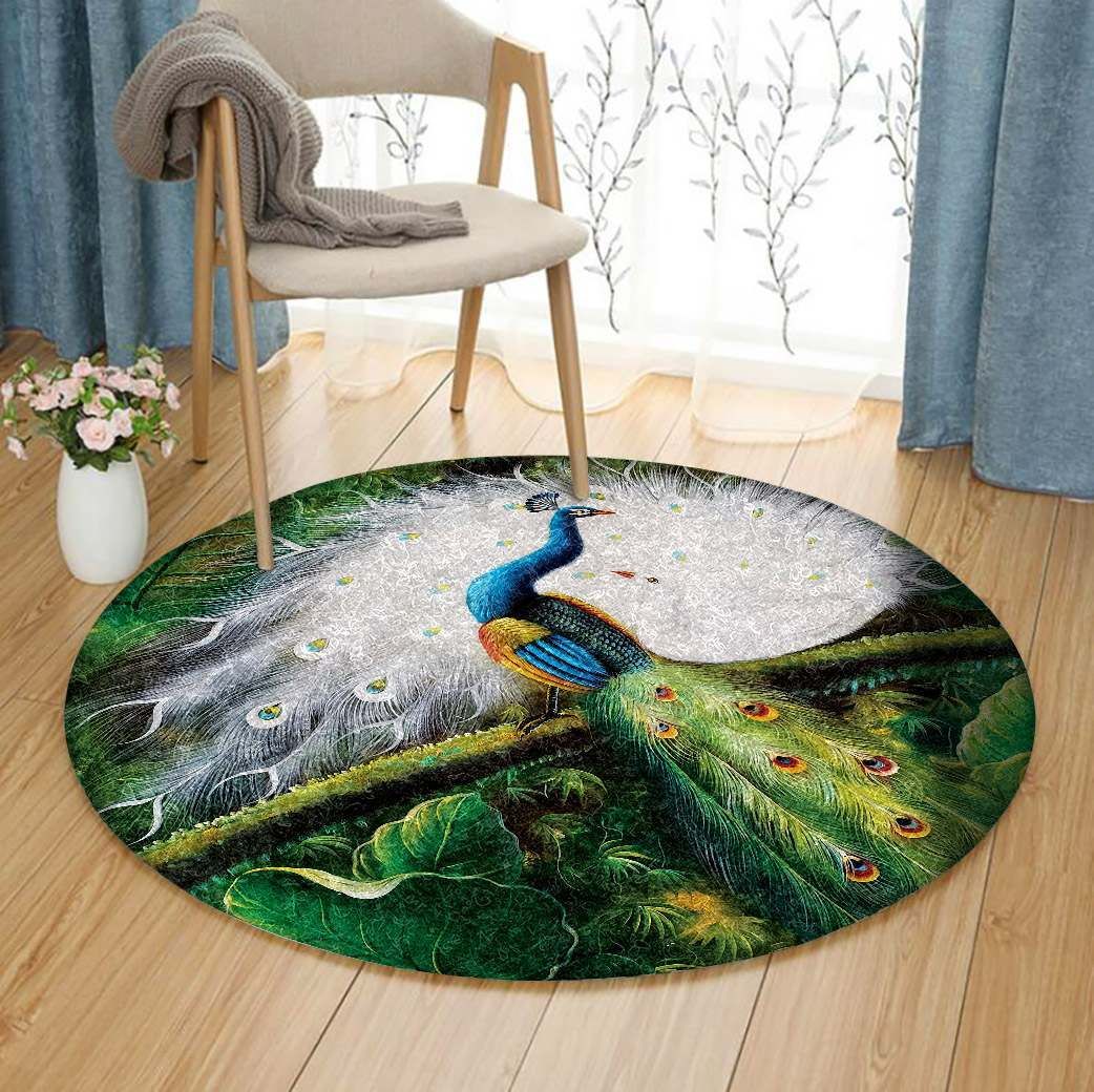 Peafowl Round Carpet