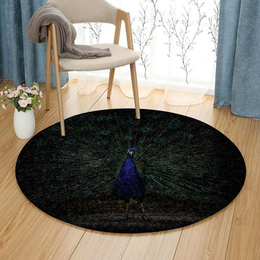 Peafowl Round Carpet