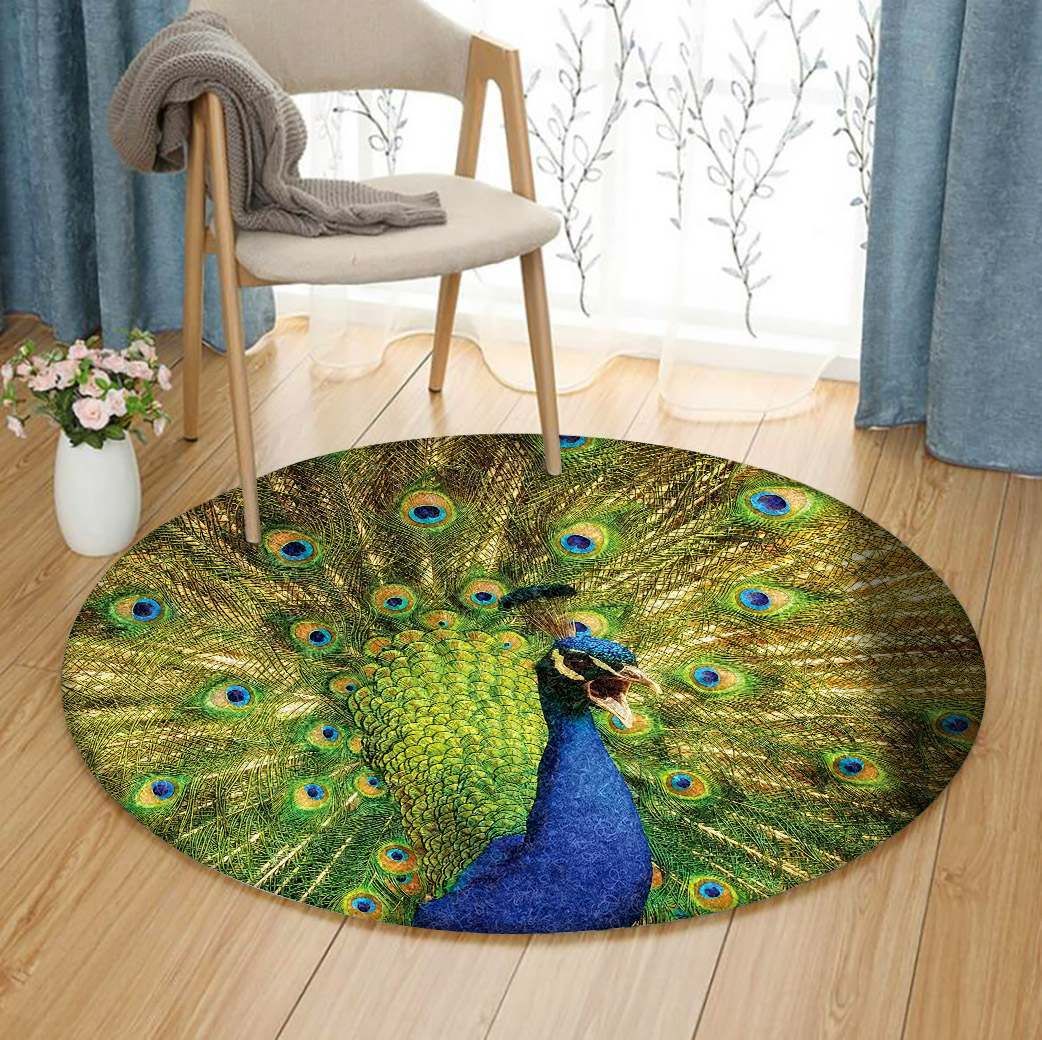 Peafowl Round Carpet