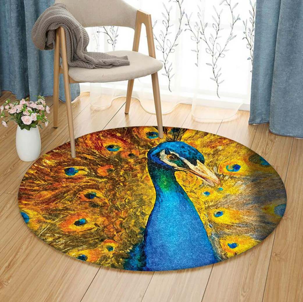 Peafowl Round Carpet