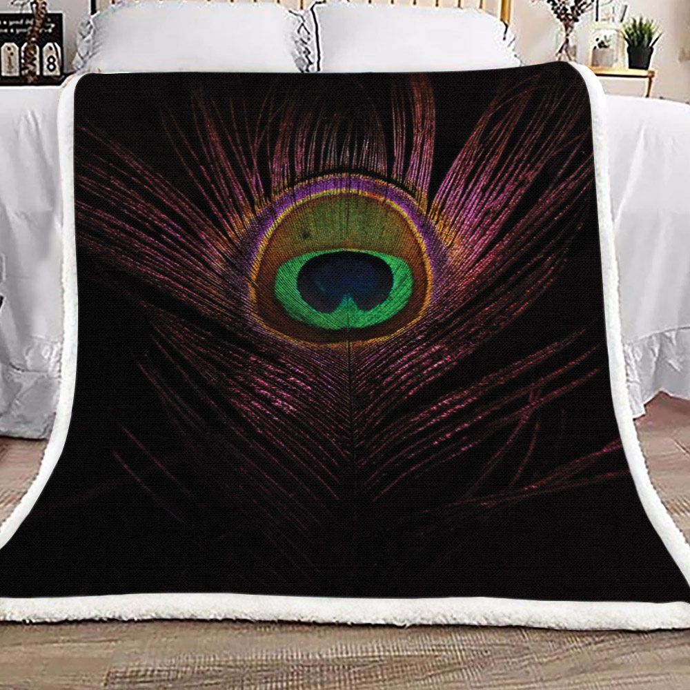 Peafowl Sherpa Fleece