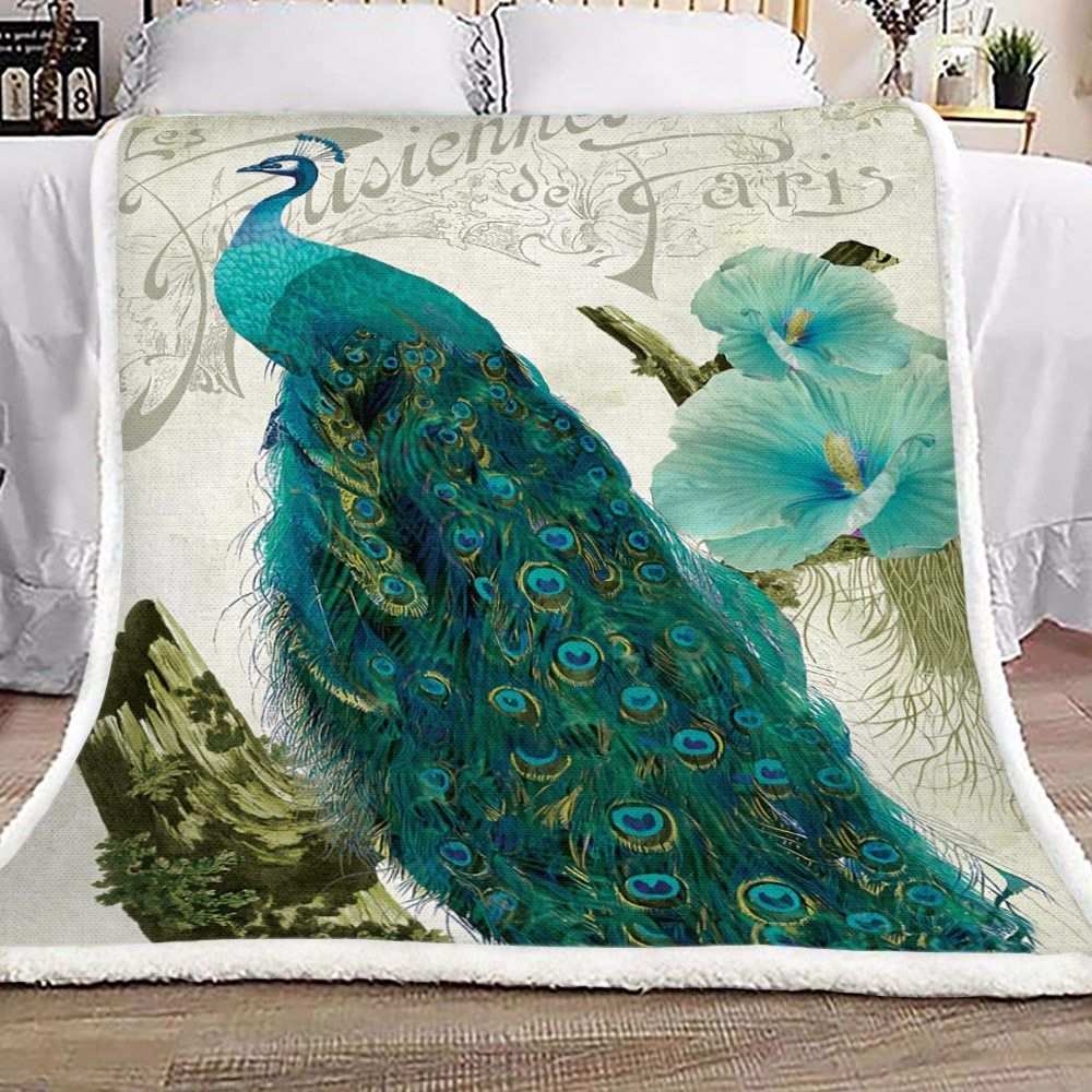 Peafowl Sherpa Fleece