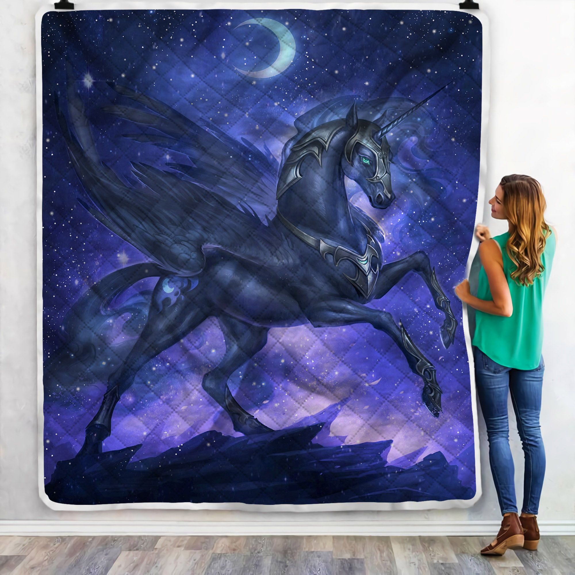 Pegasus Unicorn Sherpa Fleece Blanket