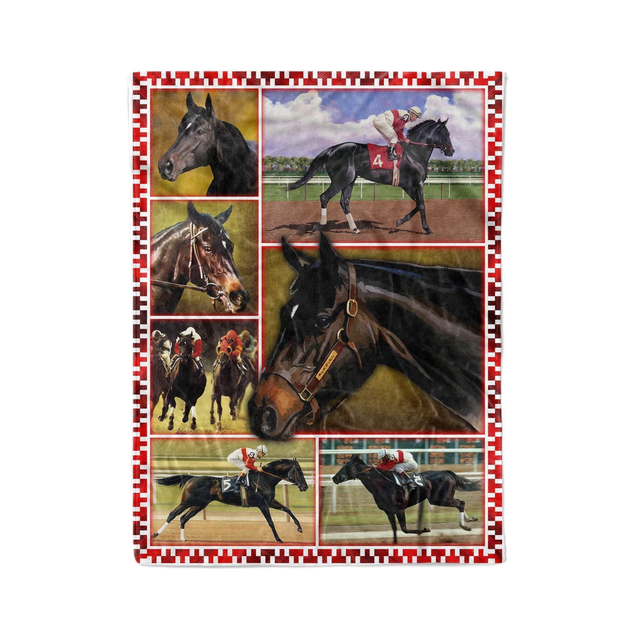 Pemola Ruffian Horse Fleece Blanket Gift For Boy