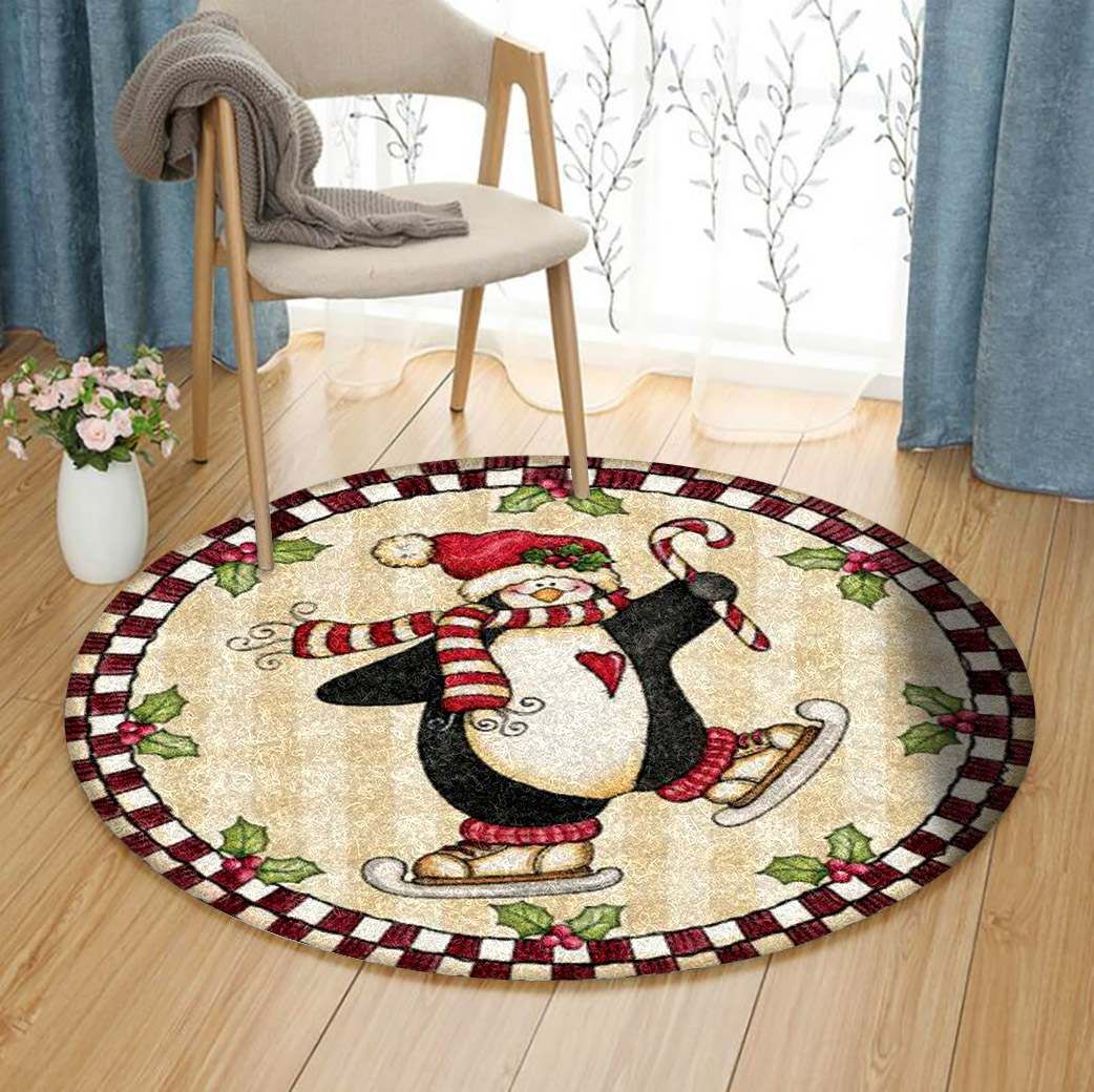 Penguin Round Carpet