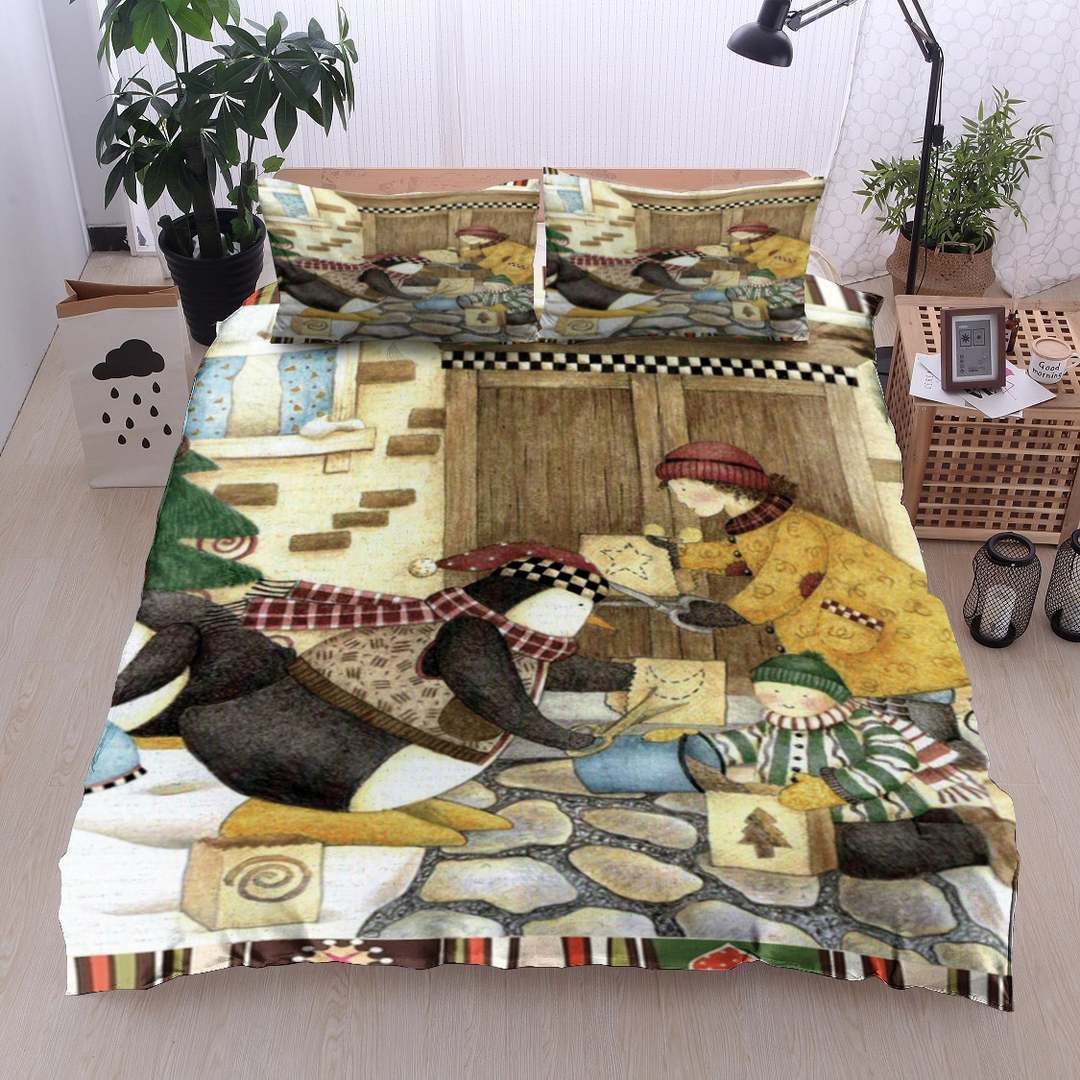 Penguin Christmas Bedding Set