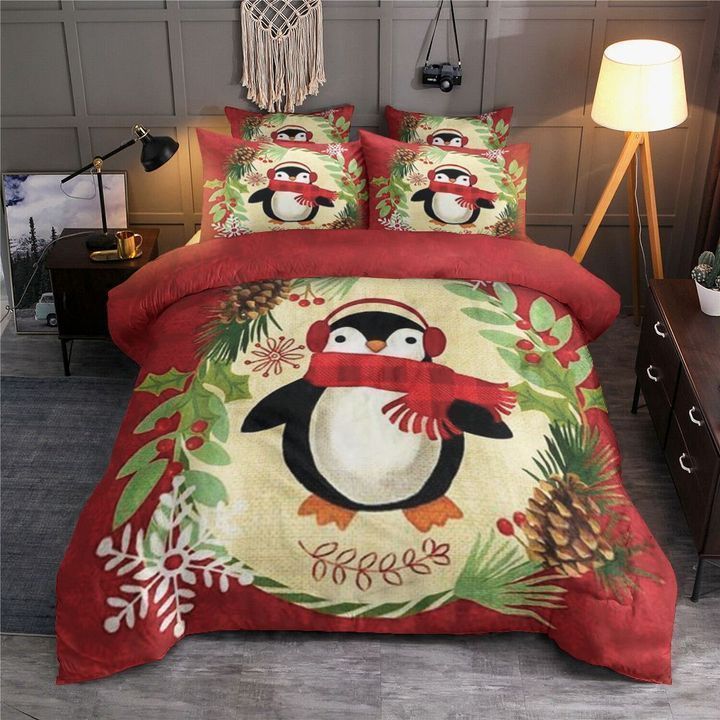 Penguin Christmas Bedding Set